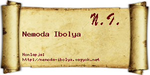 Nemoda Ibolya névjegykártya